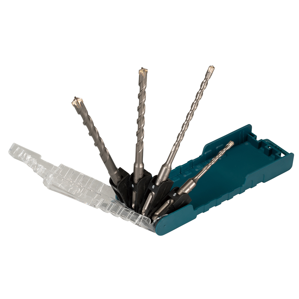 TCT grąžtas Makita E-14249 SDS-PLUS perforatoriams / 4-ių pjovimo briaunų, 4vnt. (5x110, 6x160, 8x160, 10x160) 1 TCT grąžtas Makita E-14249 SDS-PLUS perforatoriams / 4-ių pjovimo briaunų, 4vnt. (5x110, 6x160, 8x160, 10x160) 1