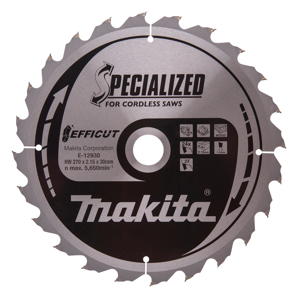 Pjovimo diskas Makita E-12930, 15X30mm, 23°, T24 Pjovimo diskas Makita E-12930, 15X30mm, 23°, T24