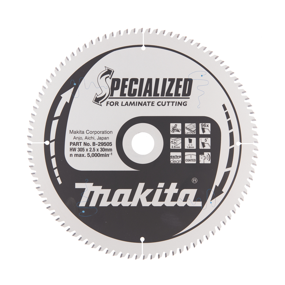 Pjovimo diskas Makita B-29505 SPECIALIZED, 305X2.5X30mm, 5°, T96 1