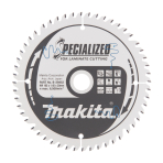 Pjovimo diskas Makita B-29452, 165x1,45x20,0 mm, Z52, 5°