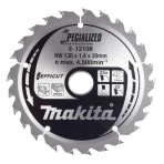 Pjovimo diskas Makita E-12108, 136X1.4X20mm, 23°, T25