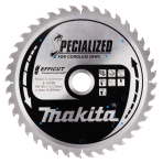 T.C.T. pjūklas 165X1.5X20mm 15° T40 EFFICUT klijuotoms plokštėms Makita E-12158