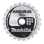 T.C.T. pjūklas MAKBLADE PLUS 190X2.2X20mm 5° T24 Makita B-08604