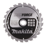 T.C.T. pjovimo diskas Makita B-08268, MAKFORCE 270X2.6X30mm, 20°, T24