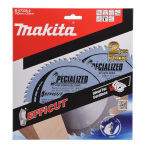 T.C.T. pjūklas medienai/ MDF/laminatui 165X1.45X20mm 23° T56 EFFICUT 2 vnt. Makita B-57336-2