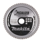 Pjovimo diskas Makita B-47173 SPECIALIZED, 150X1.1X20mm, 0°, T60