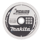 Pjovimo diskas Makita B-29496 SPECIALIZED, 260X2.5X30mm, 5°, T84
