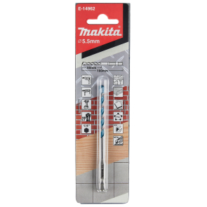 TCT GRĄŽTAS ĮVAIRIOMS MEDŽIAGOMS Makita E-14962, 5,5X100mm, 1/4" 1 TCT GRĄŽTAS ĮVAIRIOMS MEDŽIAGOMS Makita E-14962, 5,5X100mm, 1/4" 1