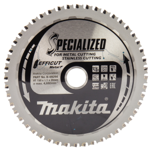 Pjovimo diskas Makita B-69294 EFFICUT METAL, 150X1.1X20mm, 0°, T48