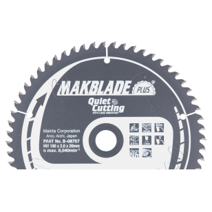 Pjovimo diskas Makita B-08757 MAKBLADE PLUS 190X2X20mm 5° T60
