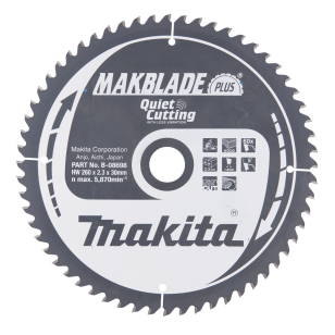 Pjovimo diskas Makita B-08698 MAKBLADE PLUS 260X2.3X30mm 5° T60