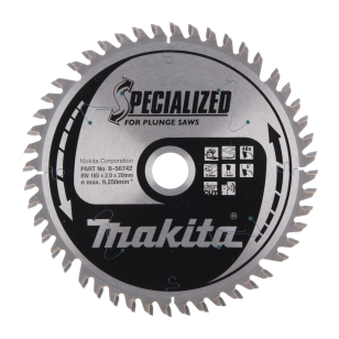 T.C.T. pjūklas SPECIALIZED 165X2X20mm 5° T48 Makita B-56742