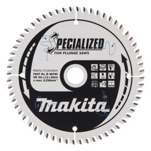 T.C.T. pjūklas Makita B-56792 SPECIALIZED 165X2X20mm 5° T60