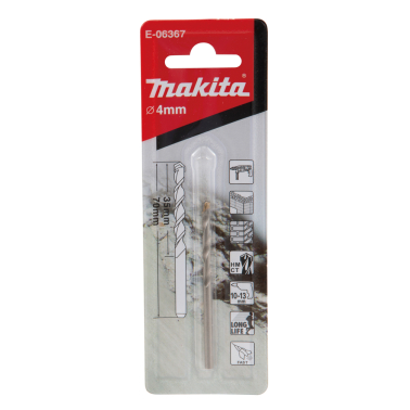 Grąžtas mūrui Makita E-06367 T.C.T. , 4x70mm 1 Grąžtas mūrui Makita E-06367 T.C.T. , 4x70mm 1