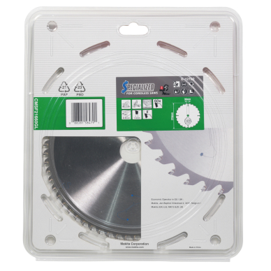 T.C.T. pjūklas 216X2.0X30mm 15° T60 EFFICUT klijuotoms plokštėms Makita E-12192 4 T.C.T. pjūklas 216X2.0X30mm 15° T60 EFFICUT klijuotoms plokštėms Makita E-12192 4