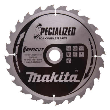 Pjovimo diskas Makita E-12930, 15X30mm, 23°, T24 Pjovimo diskas Makita E-12930, 15X30mm, 23°, T24