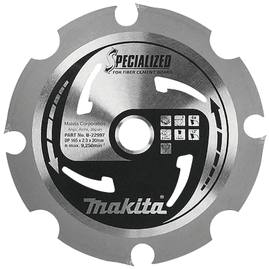 Pjovimo diskas Makita B-22997 SPECIALIZED, 165X2.3X20mm, 12°, T4 Pjovimo diskas Makita B-22997 SPECIALIZED, 165X2.3X20mm, 12°, T4