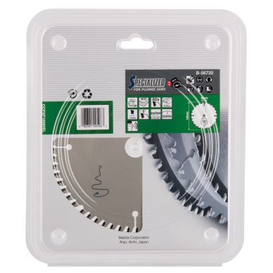 T.C.T. pjūklas SPECIALIZED 165X2X20mm 5° T60 Makita B-56720 2 T.C.T. pjūklas SPECIALIZED 165X2X20mm 5° T60 Makita B-56720 2