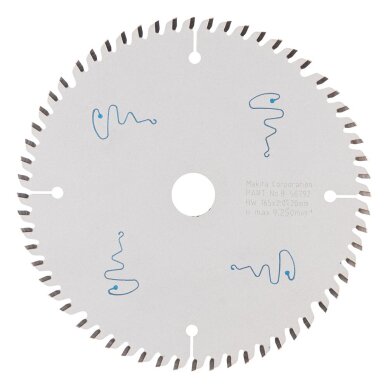 T.C.T. pjūklas Makita B-56792 SPECIALIZED 165X2X20mm 5° T60 1 T.C.T. pjūklas Makita B-56792 SPECIALIZED 165X2X20mm 5° T60 1