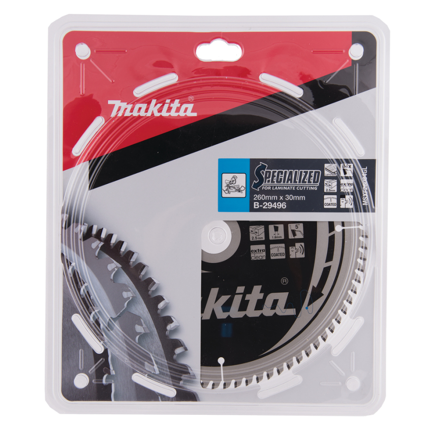 Pjovimo diskas Makita B-29496 SPECIALIZED, 260X2.5X30mm, 5°, T84 2 Pjovimo diskas Makita B-29496 SPECIALIZED, 260X2.5X30mm, 5°, T84 2