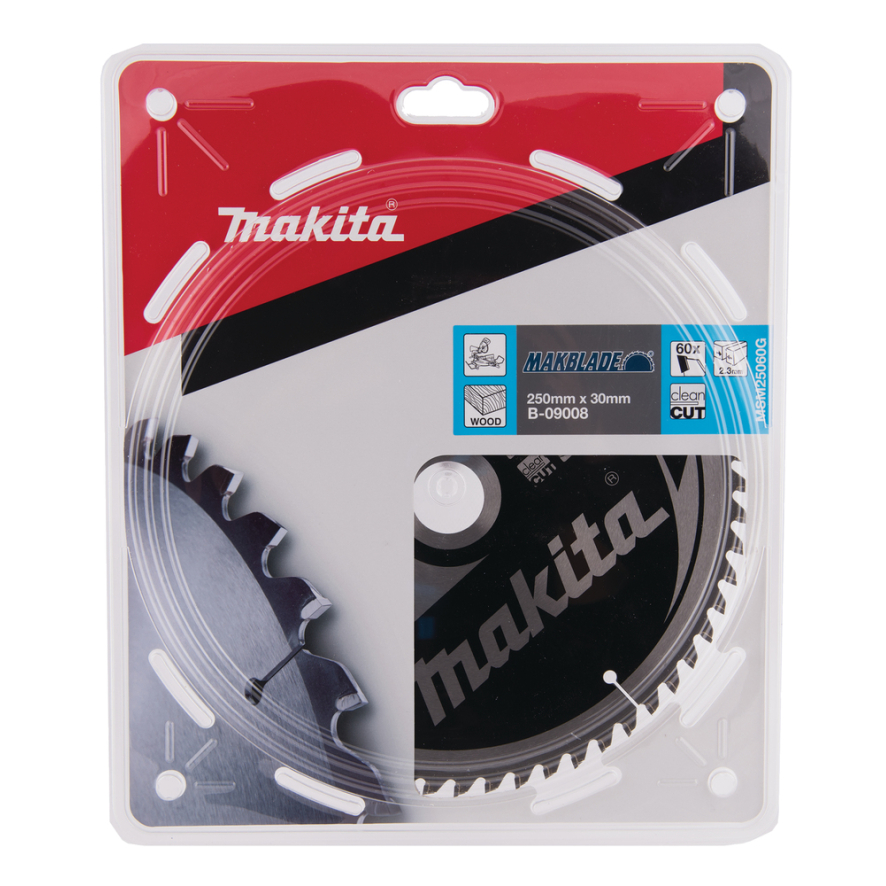 Pjovimo diskas Makita B-09008 MAKBLADE, 250X2.3X30mm, 5°, T60 2 Pjovimo diskas Makita B-09008 MAKBLADE, 250X2.3X30mm, 5°, T60 2