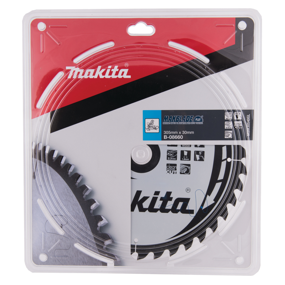 Pjovimo diskas Makita B-08660 MAKBLADE PLUS 305X2.3X30mm 5° T40 2 Pjovimo diskas Makita B-08660 MAKBLADE PLUS 305X2.3X30mm 5° T40 2