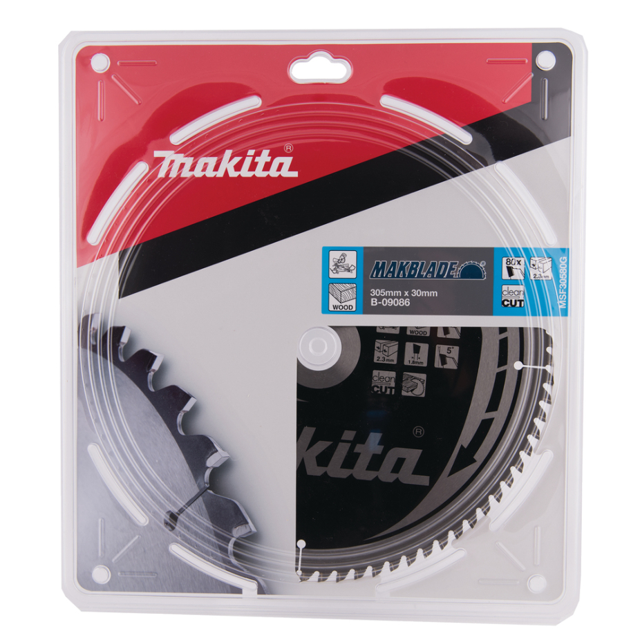 Pjovimo diskas Makita B-09086 MAKBLADE 305X2.3X30mm 5° T80 2