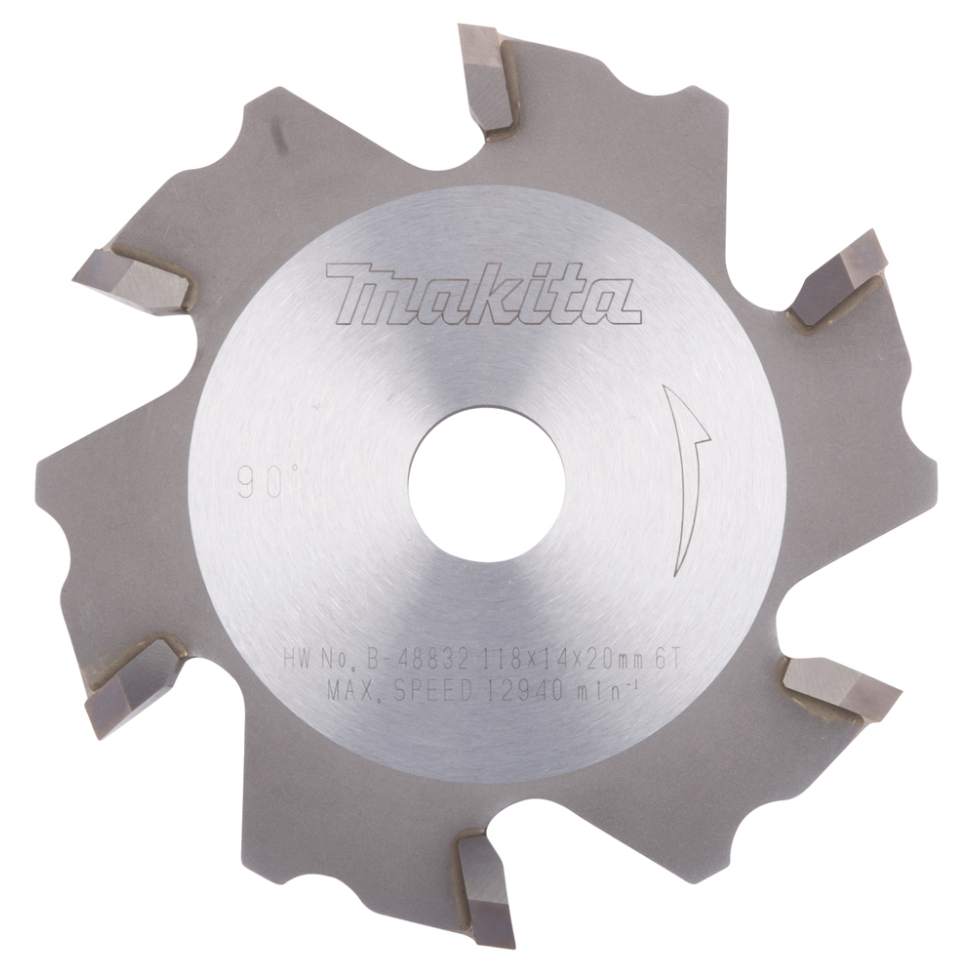 Pjovimo diskas Makita B-48832, 118X14X20mm 5°, T6 Pjovimo diskas Makita B-48832, 118X14X20mm 5°, T6