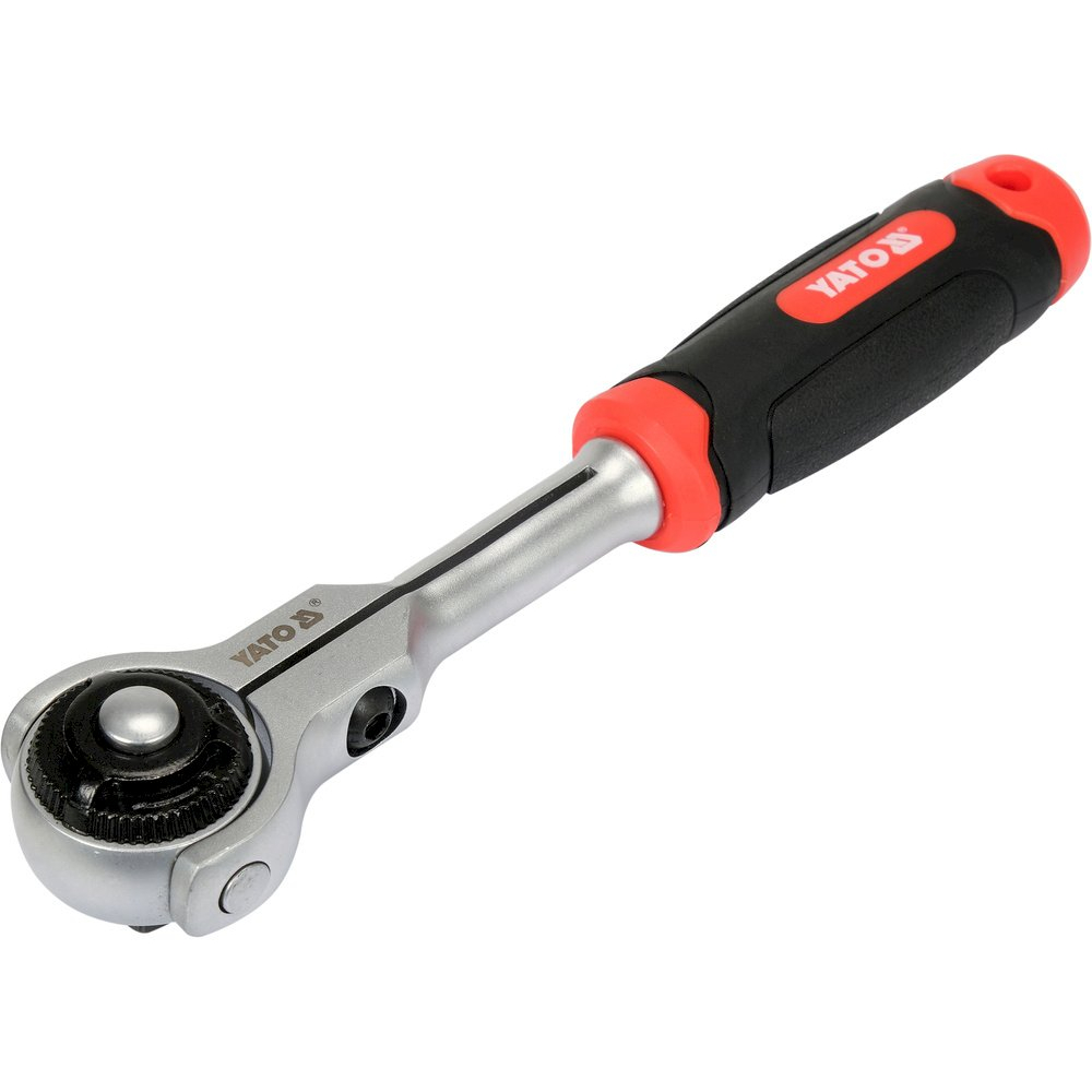 Terkšlinis raktas šarnyrinis 180° | smulkūs dantukai | 10 mm (3/8") (YT-07201)