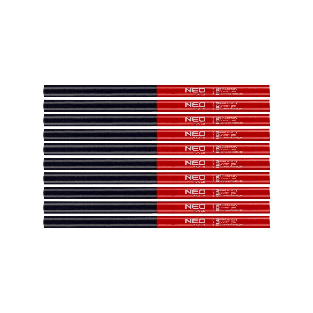 Techninis raudonas ir mėlynas pieštukas, 12 vnt.