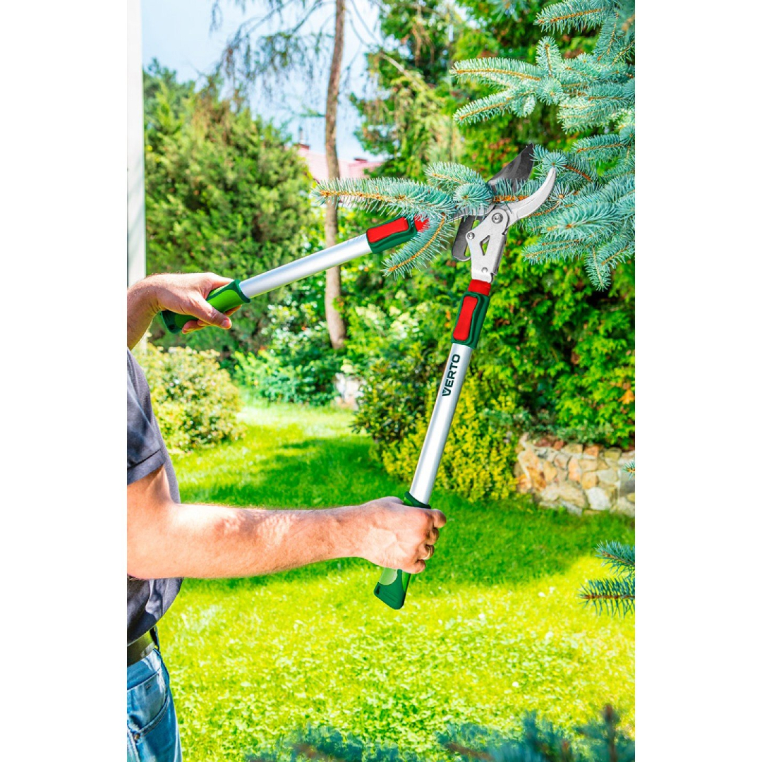 Telescopic pruning shears 670 mm, cutting diameter 45 mm, aluminum handles 1 Telescopic pruning shears 670 mm, cutting diameter 45 mm, aluminum handles 1
