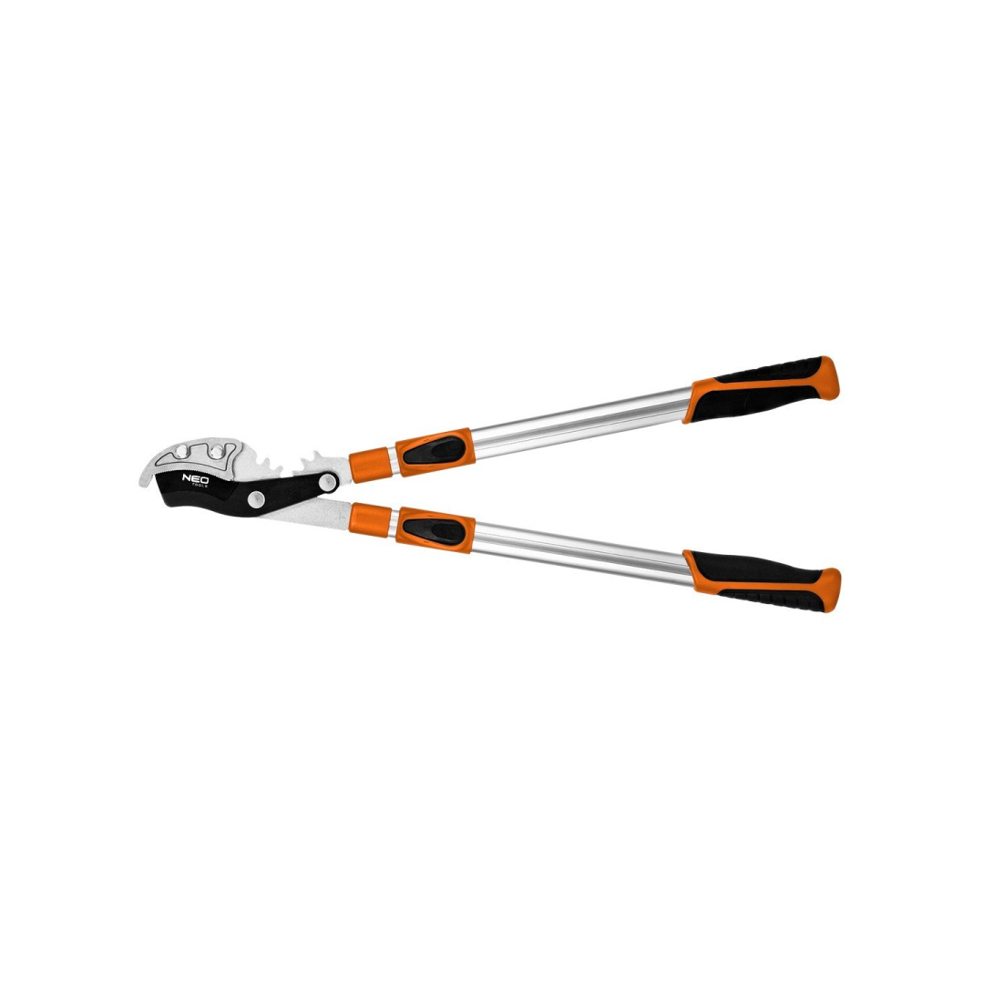 Teleskopinės antkaklio genėjimo žirklės 670 mm, diapazonas iki 42 mm, pavara, padidinanti spaudimo jėgą 40 %. Teleskopinės antkaklio genėjimo žirklės 670 mm, diapazonas iki 42 mm, pavara, padidinanti spaudimo jėgą 40 %.