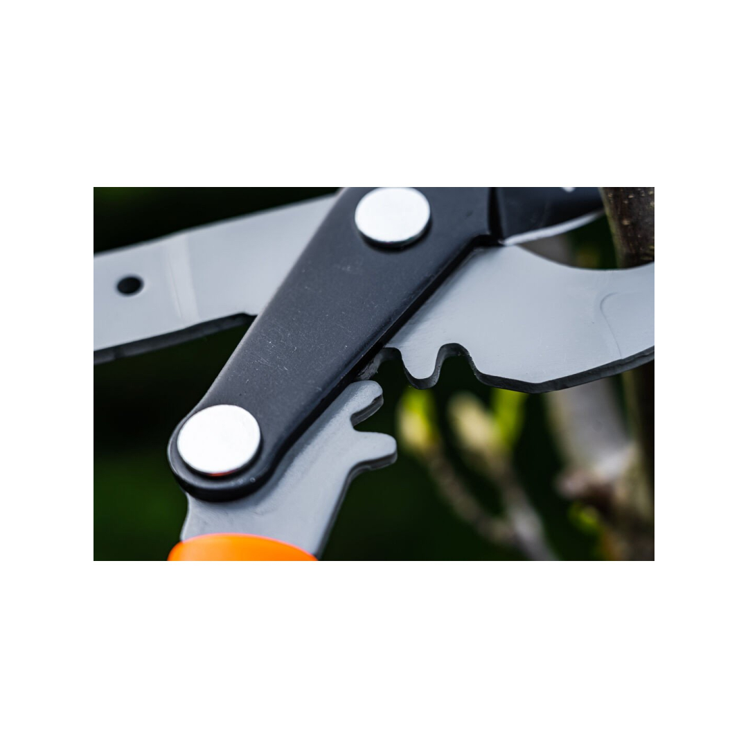 Teleskopinės apeinamųjų šakų genėjimo žirklės 665 mm, diapazonas iki 42 mm, pavara, didinanti spaudimo jėgą 40 %. 3