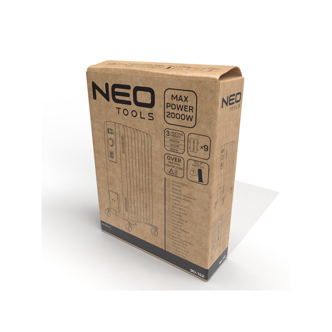 Tepalinis šildytuvas NEO 90-152, 2000W 9 briaunelės 1