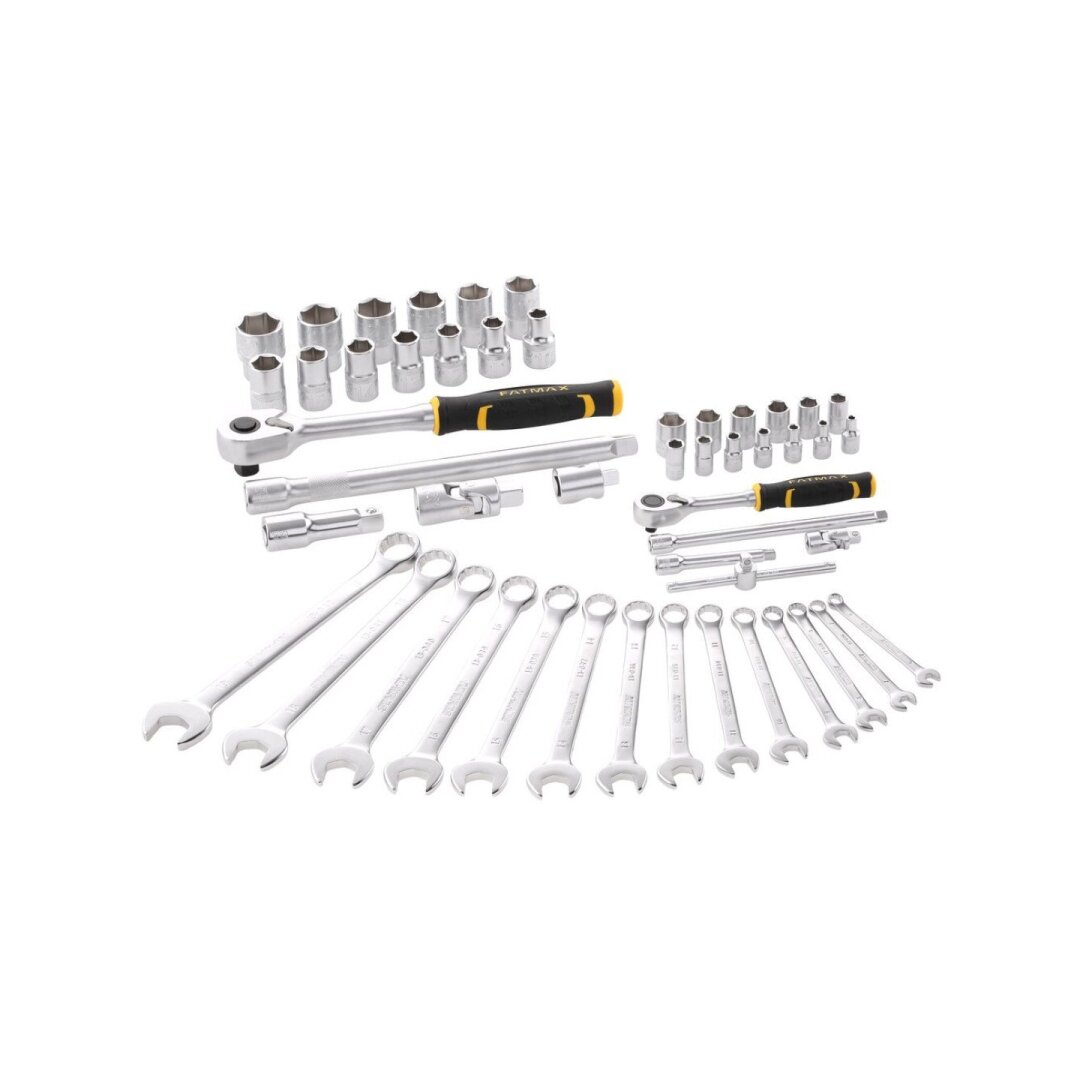 Terkšlės ir galvičių komplektas 49 vnt  1/2 1/4 2