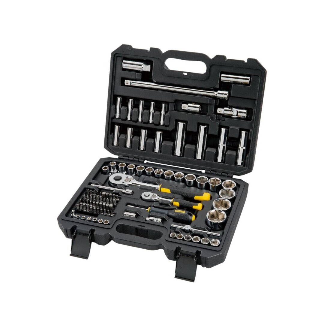 Terkšlės ir galvičių komplektas 96 vnt  1/2 1/4 2