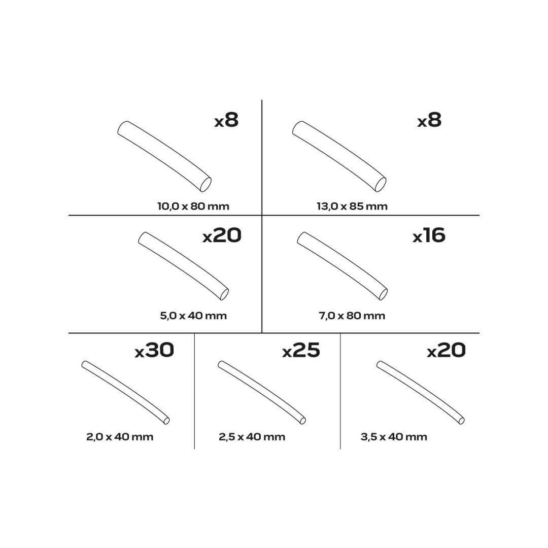 Termo susitraukiančios įvorės, 127 vnt. 6