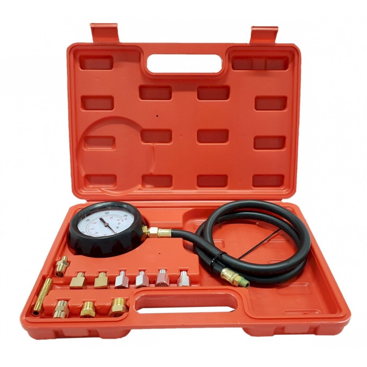 Tepalo slėgio matuoklis su antgaliais | 0-500 PSI | ilga žarna (57675V) 1