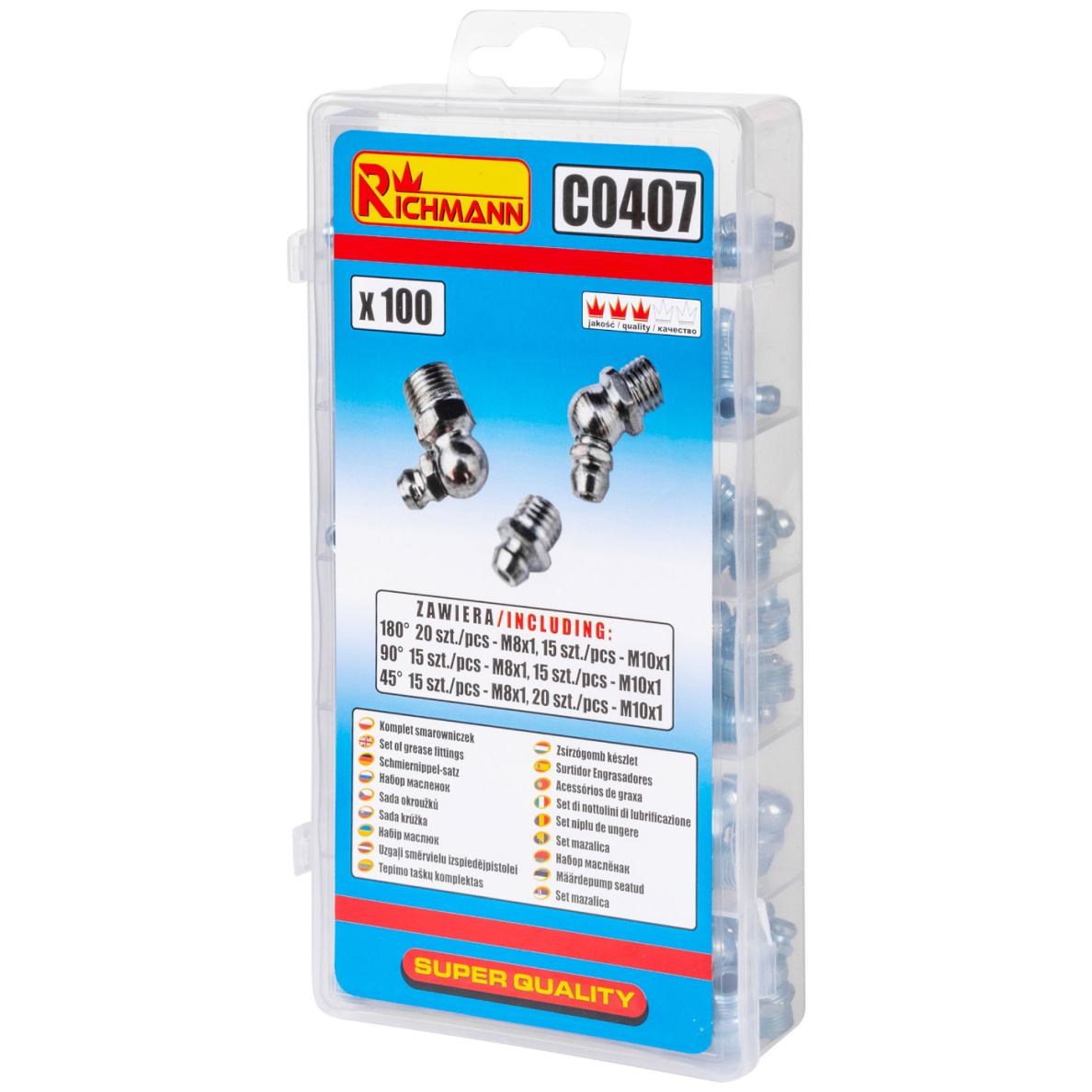 Tepimo taškų komplektas 100 vnt. 3 Tepimo taškų komplektas 100 vnt. 3