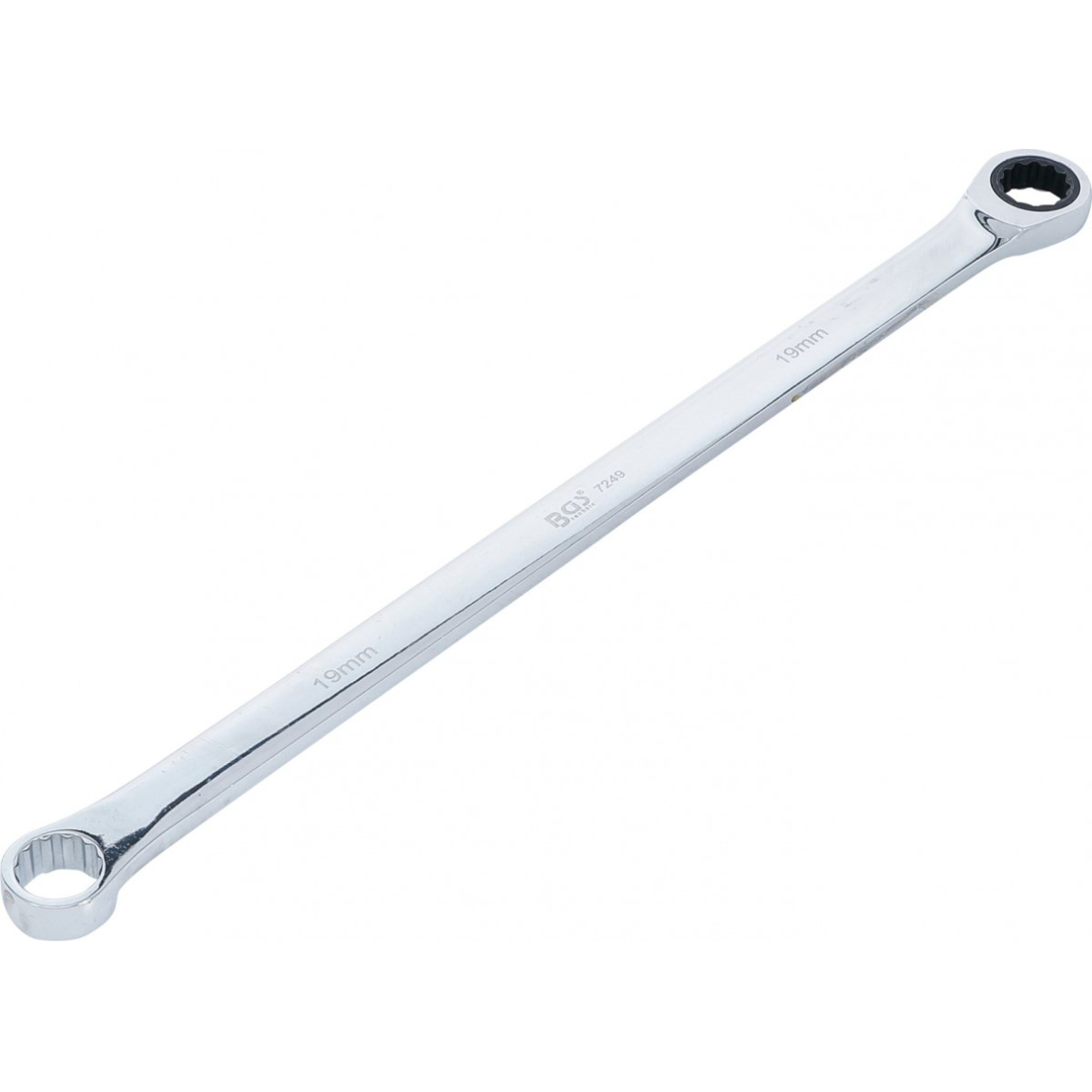 Terkšlinis žiedinis dvipusis veržliaraktis | ilgas tipas | 19 mm (7249) Terkšlinis žiedinis dvipusis veržliaraktis | ilgas tipas | 19 mm (7249)