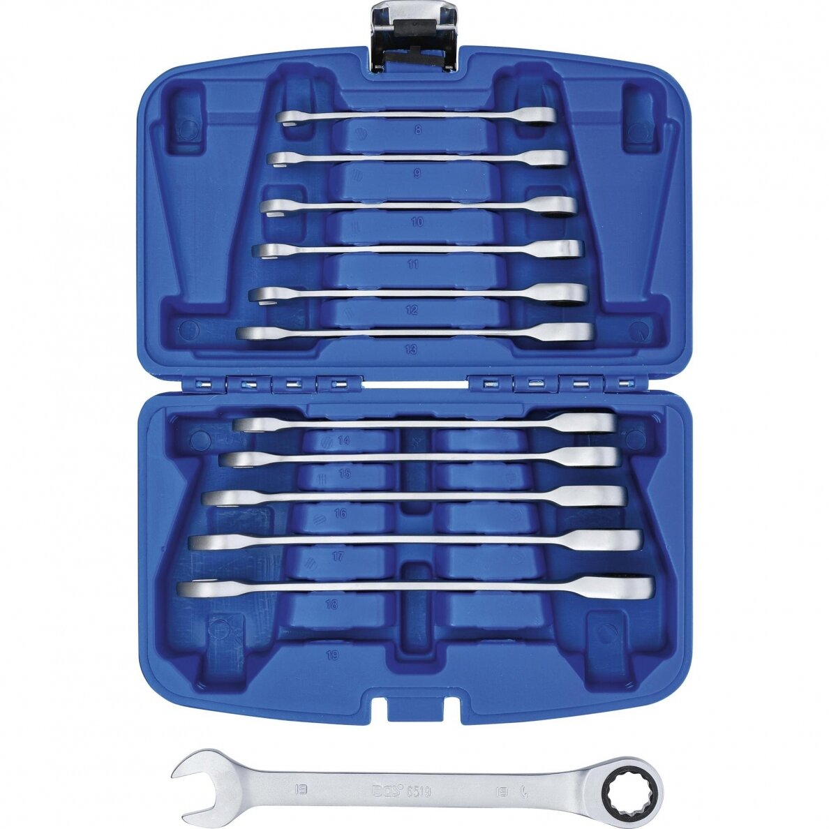 Terkšlinių raktų rinkinys | 8 - 19 mm | 12 vnt. (6541) 2 Terkšlinių raktų rinkinys | 8 - 19 mm | 12 vnt. (6541) 2