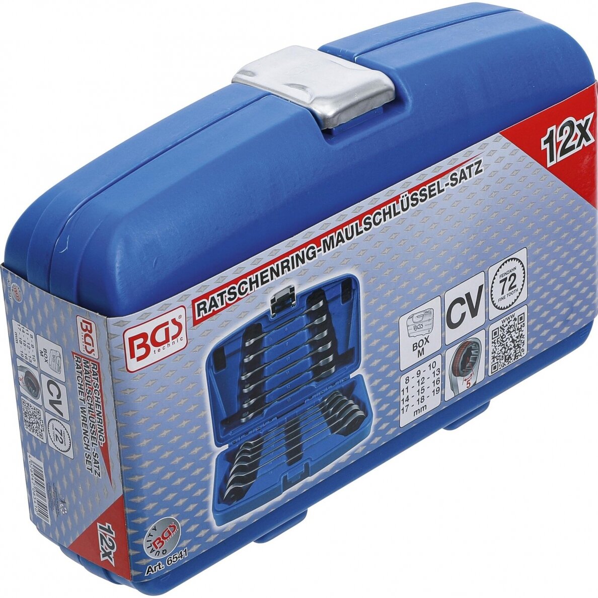 Terkšlinių raktų rinkinys | 8 - 19 mm | 12 vnt. (6541) 3 Terkšlinių raktų rinkinys | 8 - 19 mm | 12 vnt. (6541) 3