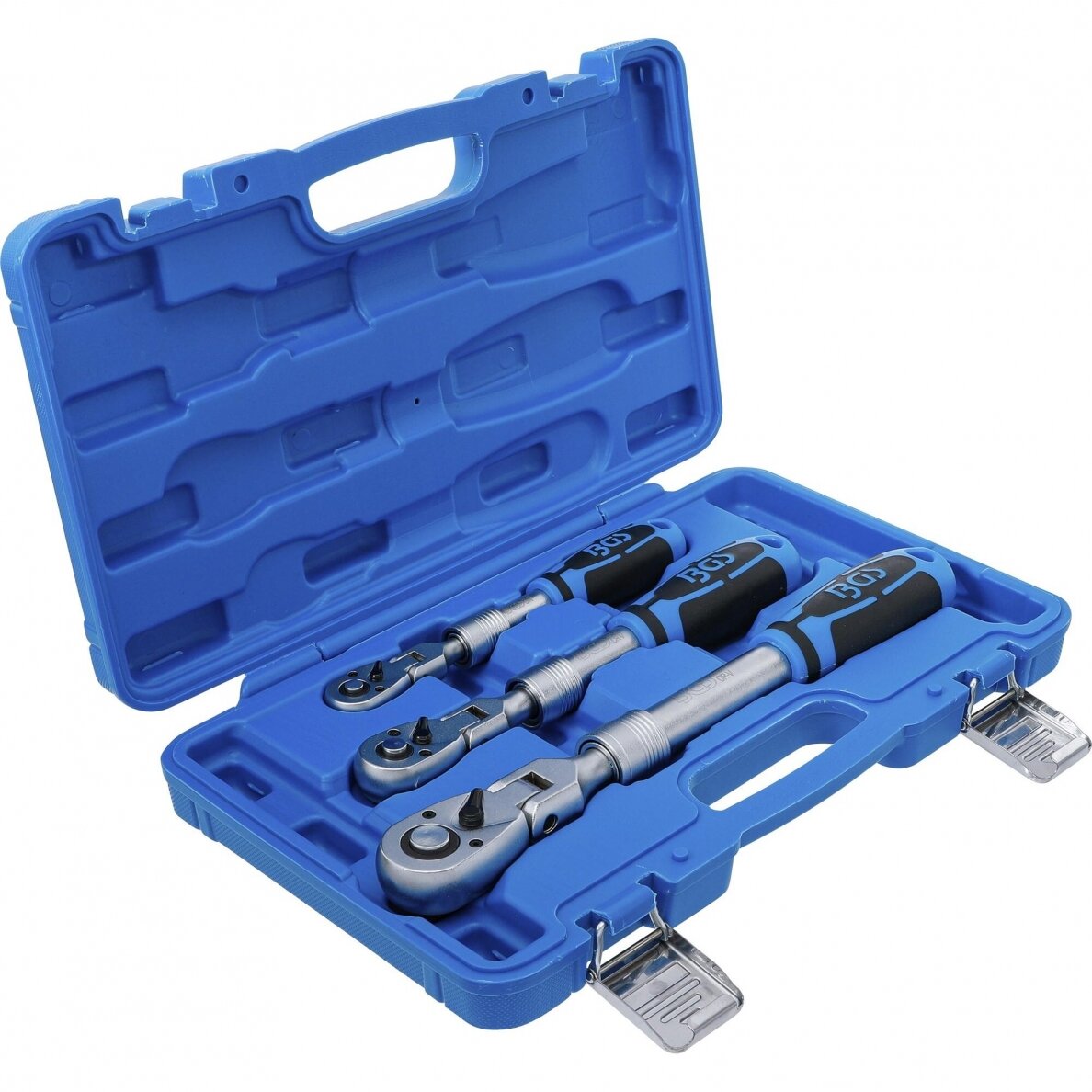 Terkšlių rinkinys | ištraukiamos šarnyrinės | 6,3 mm (1/4") / 10 mm (3/8") / 12,5 mm (1/2") | 3 vnt. (25128) 2 Terkšlių rinkinys | ištraukiamos šarnyrinės | 6,3 mm (1/4") / 10 mm (3/8") / 12,5 mm (1/2") | 3 vnt. (25128) 2