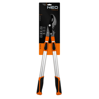 Teleskopinės apeinamųjų šakų genėjimo žirklės 665 mm, diapazonas iki 42 mm, pavara, didinanti spaudimo jėgą 40 %. 1 Teleskopinės apeinamųjų šakų genėjimo žirklės 665 mm, diapazonas iki 42 mm, pavara, didinanti spaudimo jėgą 40 %. 1