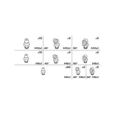 Tepimo antgaliai, 110 vnt. 7