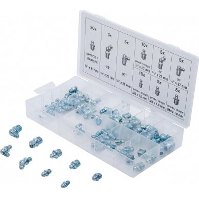 Tepimo taškų asortimentas | metriniai / coliniai dydžiai | 70 vnt. (8065-1) Tepimo taškų asortimentas | metriniai / coliniai dydžiai | 70 vnt. (8065-1)