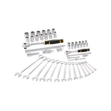 Terkšlės ir galvičių komplektas 49 vnt  1/2 1/4 2