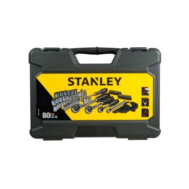 Terkšlės ir galvičių komplektas 80 vnt  1/2, 1/4, 3/8 2 Terkšlės ir galvičių komplektas 80 vnt  1/2, 1/4, 3/8 2