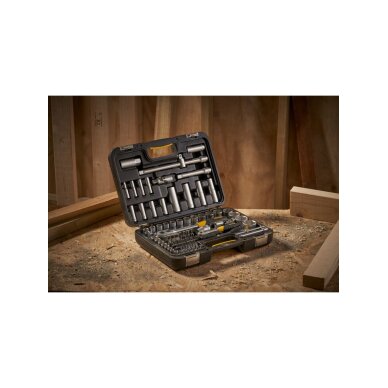 Terkšlės ir galvičių komplektas 96 vnt  1/2 1/4 3 Terkšlės ir galvičių komplektas 96 vnt  1/2 1/4 3