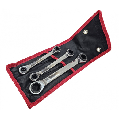 Terkšliniai daugiafunkciniai raktai | dvipusis su reversu | 4-in-1 | 3 vnt. (RS3B) Terkšliniai daugiafunkciniai raktai | dvipusis su reversu | 4-in-1 | 3 vnt. (RS3B)